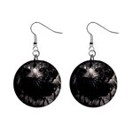 Hawk 1  Button Earrings