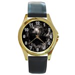 Hawk Round Gold Metal Watch