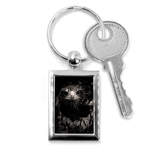 Hawk Key Chain (Rectangle) from ArtsNow.com Front