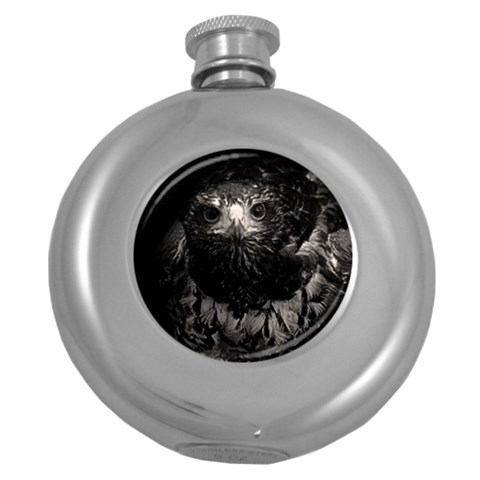 Hawk Hip Flask (5 oz) from ArtsNow.com Front