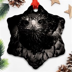 Hawk Snowflake Ornament (Two Sides) from ArtsNow.com Back