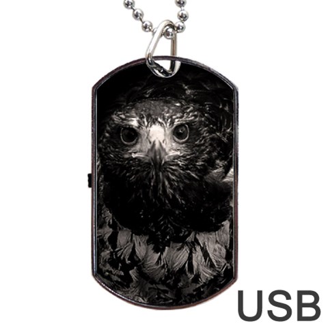 Hawk Dog Tag USB Flash (Two Sides) from ArtsNow.com Front