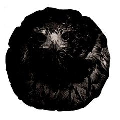 Hawk Large 18  Premium Round Cushion  from ArtsNow.com Back