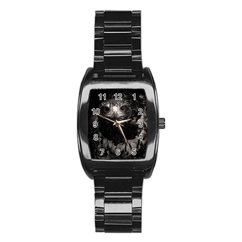 Hawk Stainless Steel Barrel Watch from ArtsNow.com Front