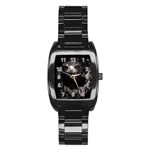 Hawk Stainless Steel Barrel Watch