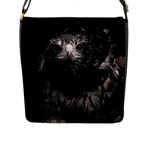 Hawk Flap Closure Messenger Bag (L) from ArtsNow.com Front