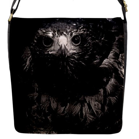 Hawk Flap Closure Messenger Bag (S) from ArtsNow.com Front