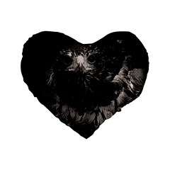 Hawk Standard 16  Premium Flano Heart Shape Cushion  from ArtsNow.com Front
