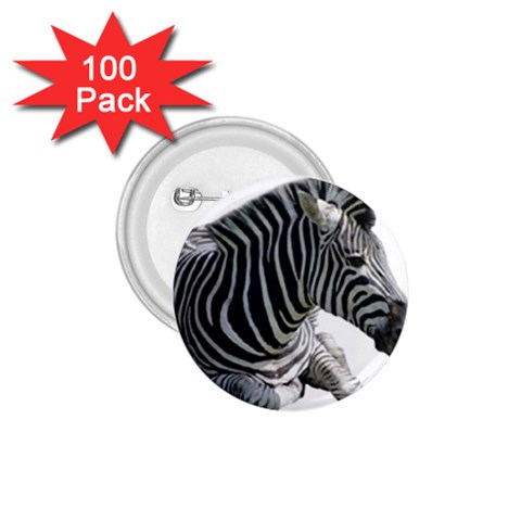 Zebra 1.75  Button (100 pack)  from ArtsNow.com Front