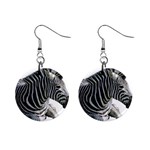 Zebra 1  Button Earrings