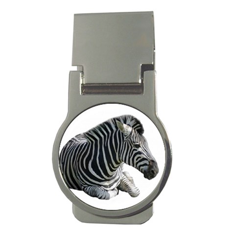 Zebra Money Clip (Round) from ArtsNow.com Front