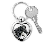 Zebra Key Chain (Heart)