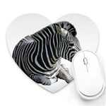 Zebra Heart Mousepad