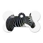 Zebra Dog Tag Bone (Two Sides)