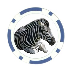 Zebra Poker Chip Card Guard from ArtsNow.com Back