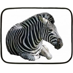 Zebra Double Sided Fleece Blanket (Mini) from ArtsNow.com 35 x27  Blanket Front