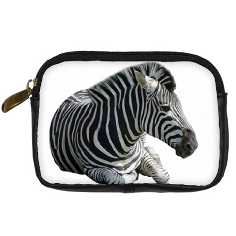 Zebra Digital Camera Leather Case from ArtsNow.com Front