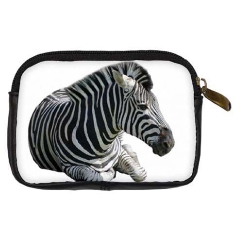 Zebra Digital Camera Leather Case from ArtsNow.com Back