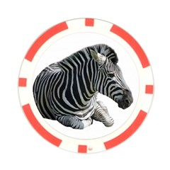 Zebra Poker Chip Card Guard (10 pack) from ArtsNow.com Front