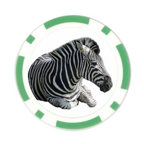 Zebra Poker Chip Card Guard (10 pack) from ArtsNow.com Back