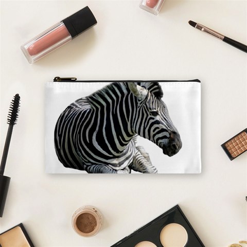 Zebra Cosmetic Bag (Small) from ArtsNow.com Front