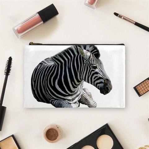 Zebra Cosmetic Bag (Medium) from ArtsNow.com Front