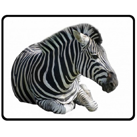 Zebra Fleece Blanket (Medium) from ArtsNow.com 60 x50  Blanket Front