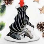 Zebra Christmas Tree Ornament (Two Sides)
