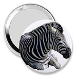 Zebra 3  Handbag Mirror