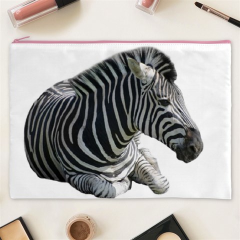 Zebra Cosmetic Bag (XXXL) from ArtsNow.com Front