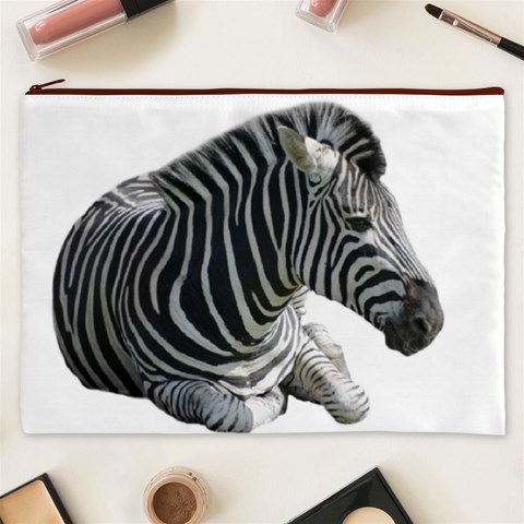 Zebra Cosmetic Bag (XXXL) from ArtsNow.com Front