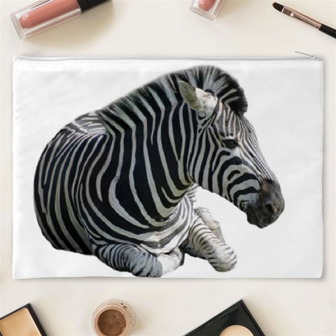 Zebra Cosmetic Bag (XXXL) from ArtsNow.com Back