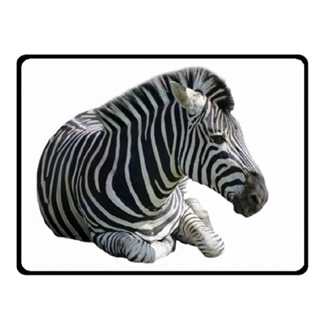 Zebra Double Sided Fleece Blanket (Small) from ArtsNow.com 45 x34  Blanket Front