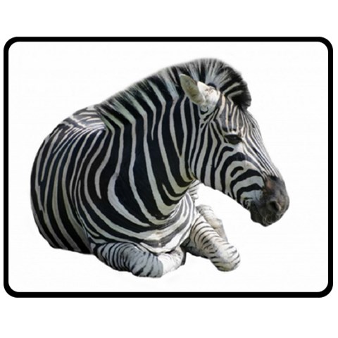 Zebra Double Sided Fleece Blanket (Medium) from ArtsNow.com 58.8 x47.4  Blanket Back