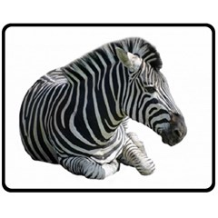 Zebra Double Sided Fleece Blanket (Medium) from ArtsNow.com 58.8 x47.4  Blanket Back