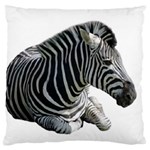 Zebra Large Flano Cushion Case (One Side)