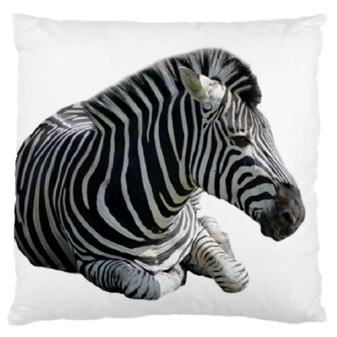 Zebra Large Flano Cushion Case (Two Sides) from ArtsNow.com Front