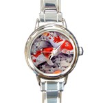 Koi Round Italian Charm Watch