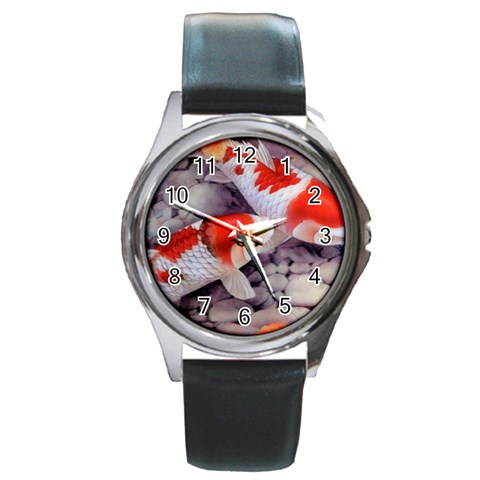 Koi Round Metal Watch from ArtsNow.com Front