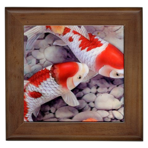 Koi Framed Tile from ArtsNow.com Front