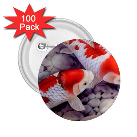 Koi 2.25  Button (100 pack) from ArtsNow.com Front