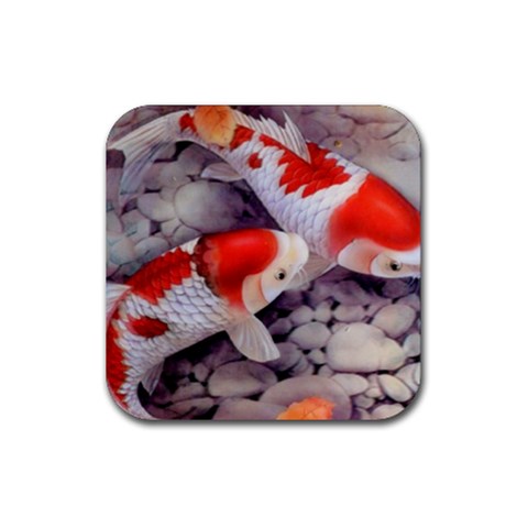 Koi Rubber Coaster (Square) from ArtsNow.com Front