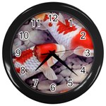 Koi Wall Clock (Black)