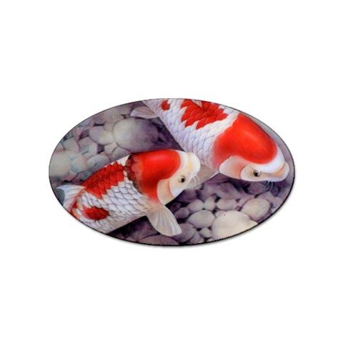 Koi Sticker Oval (10 pack) from ArtsNow.com Front