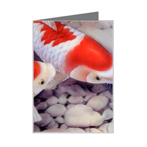 Koi Mini Greeting Card from ArtsNow.com Left