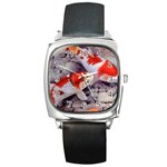 Koi Square Metal Watch