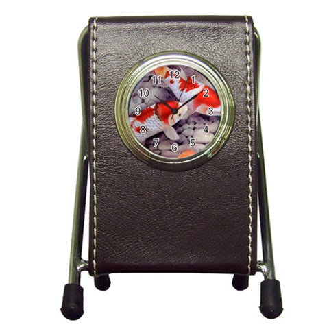 Koi Pen Holder Desk Clock from ArtsNow.com Front
