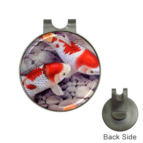 Koi Golf Ball Marker Hat Clip from ArtsNow.com Front