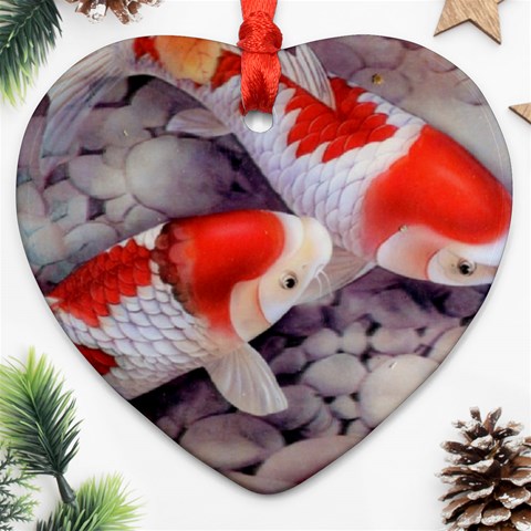Koi Heart Ornament (Two Sides) from ArtsNow.com Front