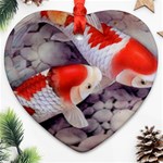 Koi Heart Ornament (Two Sides)